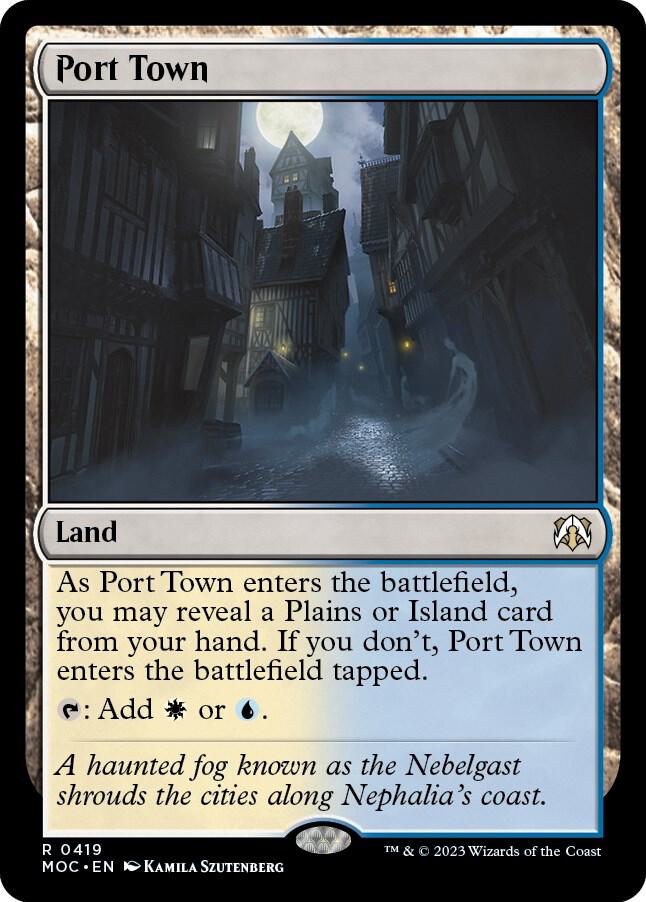 Port Town 419 card from Commander: March of the Machine