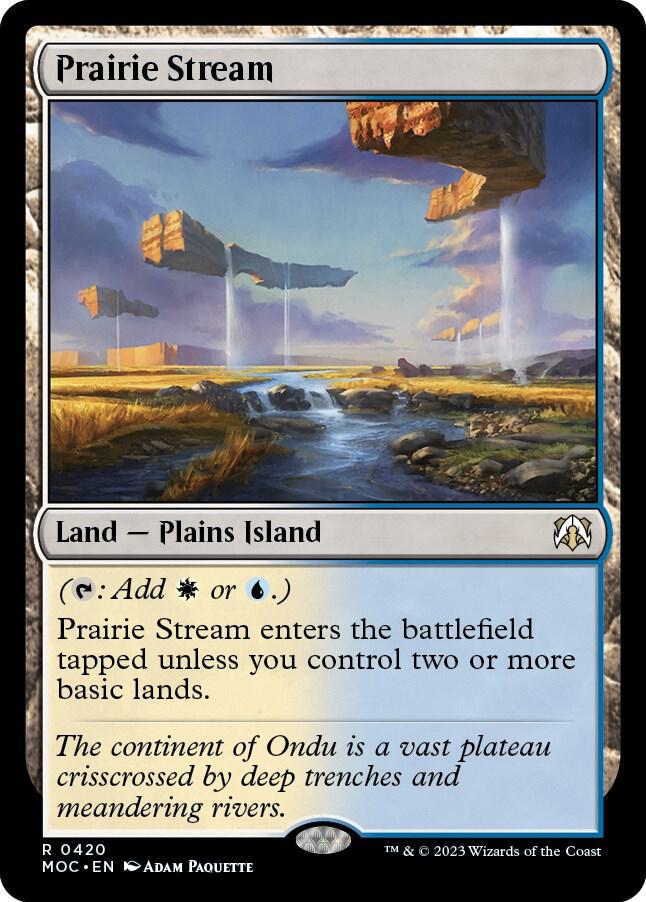 Prairie Stream 420 card from Commander: March of the Machine