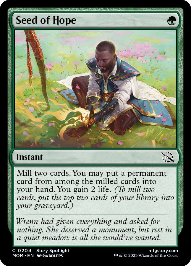 Seed of Hope 204 card from March of the Machine