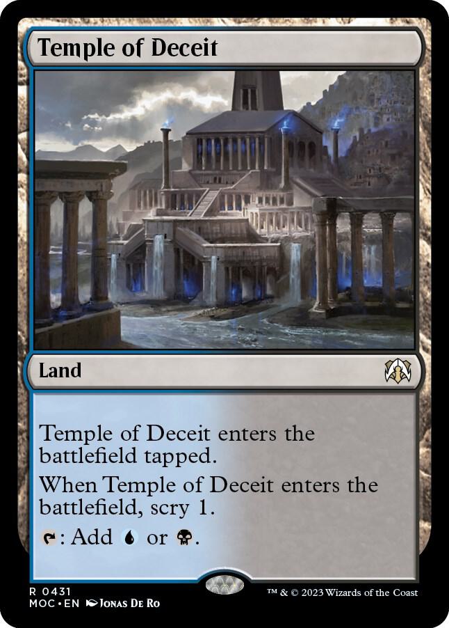 Temple of Deceit 431 card from Commander: March of the Machine