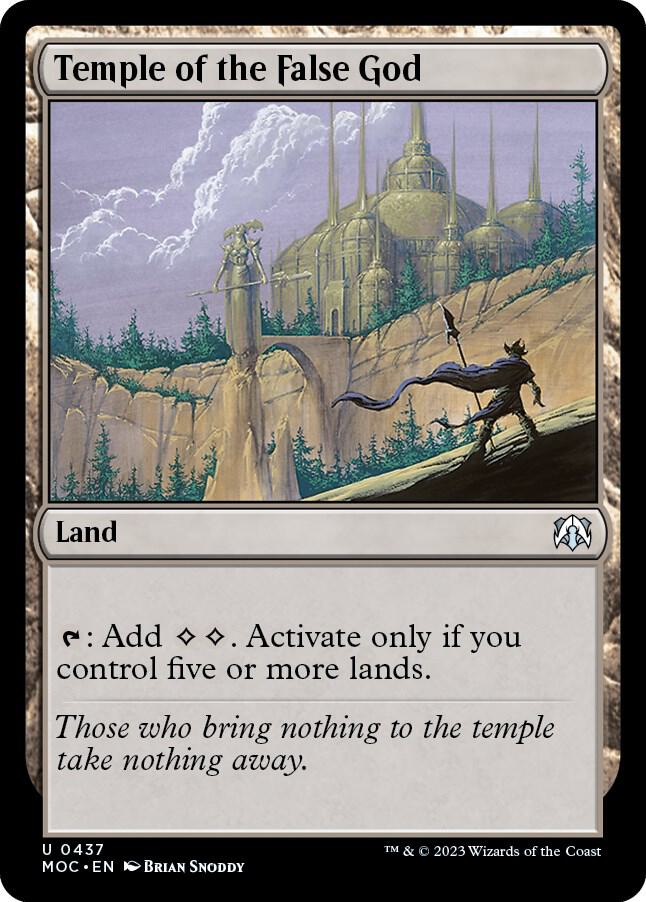 Temple of the False God 437 card from Commander: March of the Machine