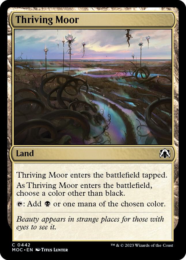 Thriving Moor 442 card from Commander: March of the Machine