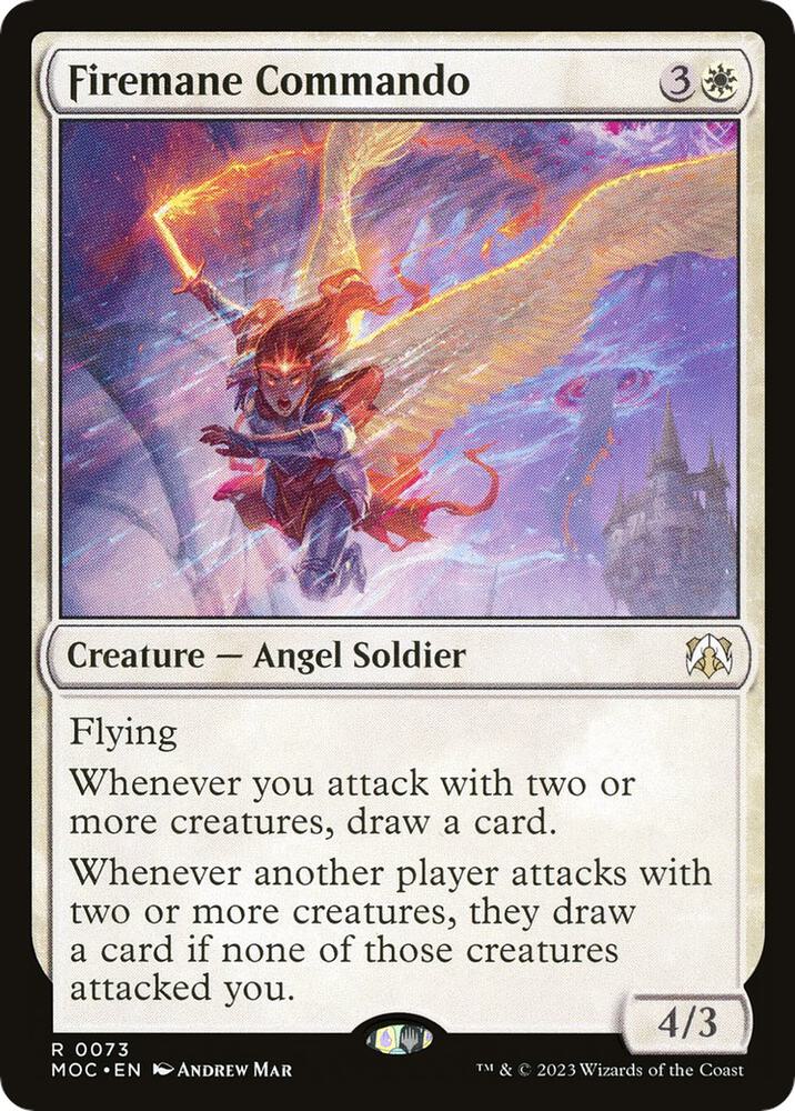 Firemane Commando 73 card from Commander: March of the Machine