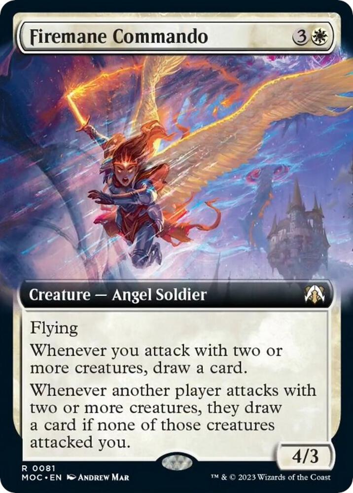 Firemane Commando (Extended Art) 81 card from Commander: March of the Machine