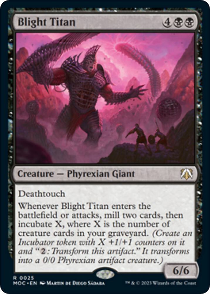 Blight Titan 25 card from Commander: March of the Machine