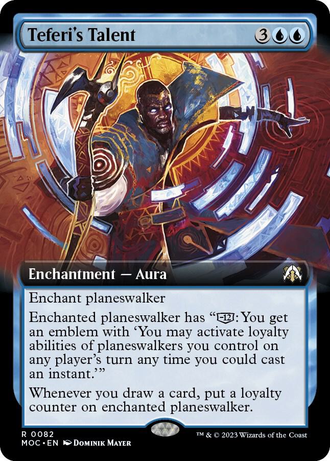 Teferi's Talent (Extended Art) 82 card from Commander: March of the Machine