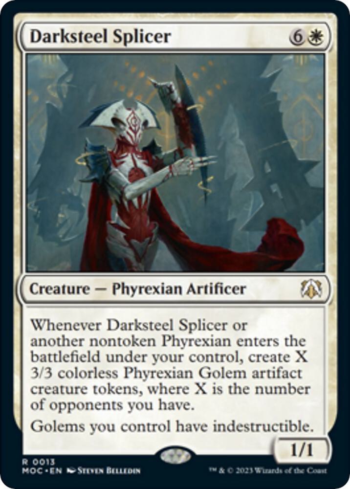 Darksteel Splicer 13 card from Commander: March of the Machine