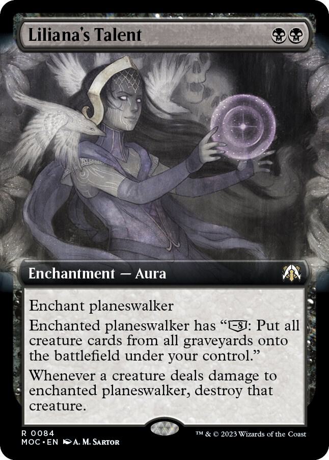 Liliana's Talent (Extended Art) 84 card from Commander: March of the Machine