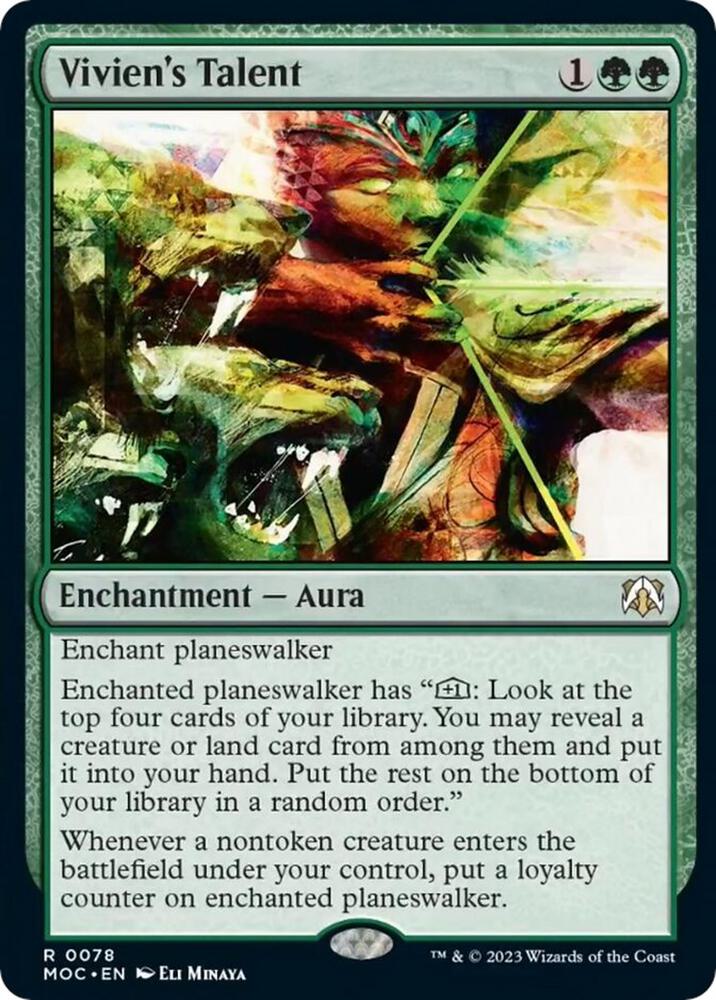 Vivien's Talent 78 card from Commander: March of the Machine