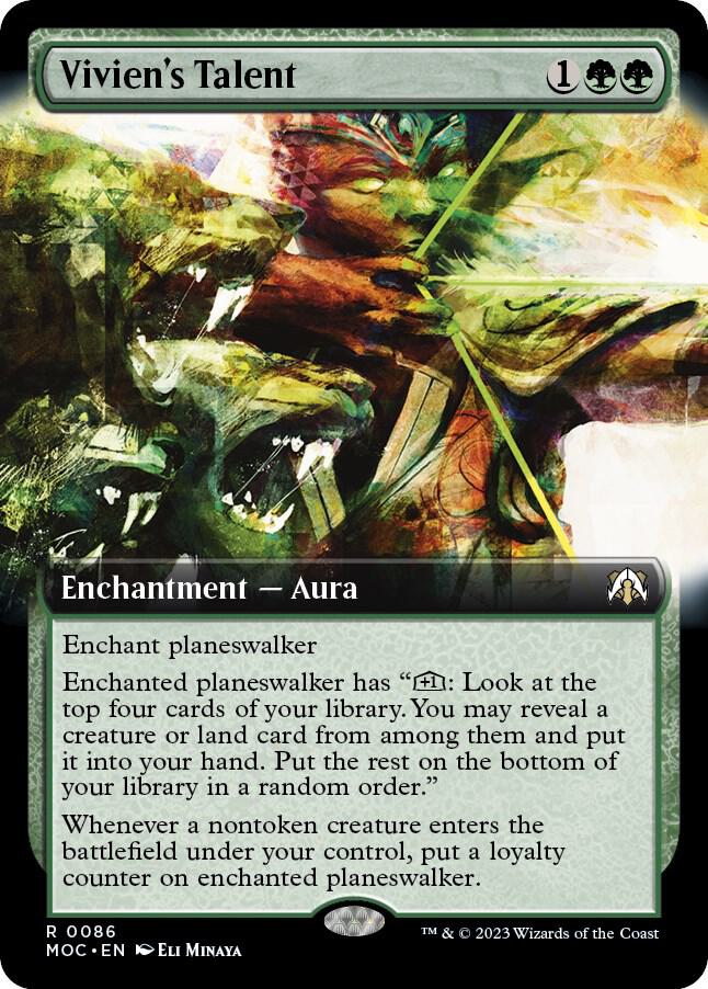 Vivien's Talent (Extended Art) 86 card from Commander: March of the Machine