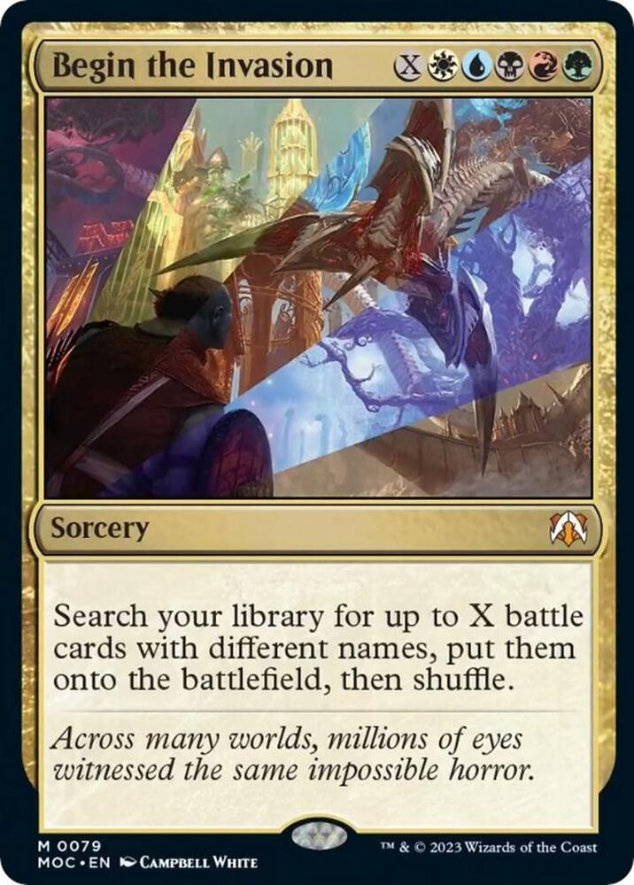Begin the Invasion 79 card from Commander: March of the Machine
