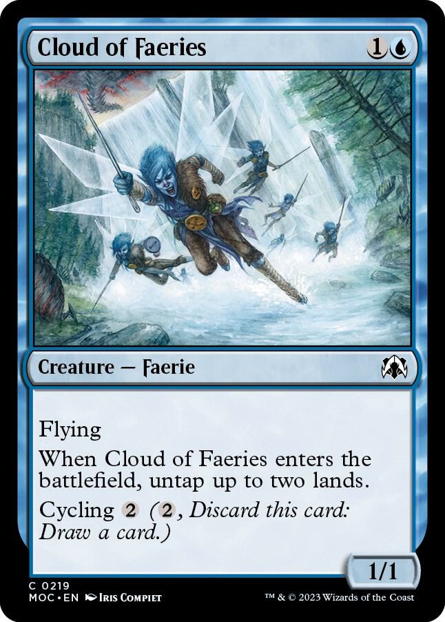 Cloud of Faeries 219 card from Commander: March of the Machine