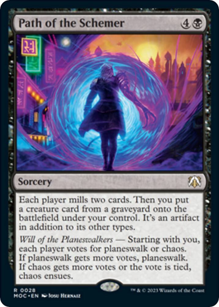 Path of the Schemer 28 card from Commander: March of the Machine