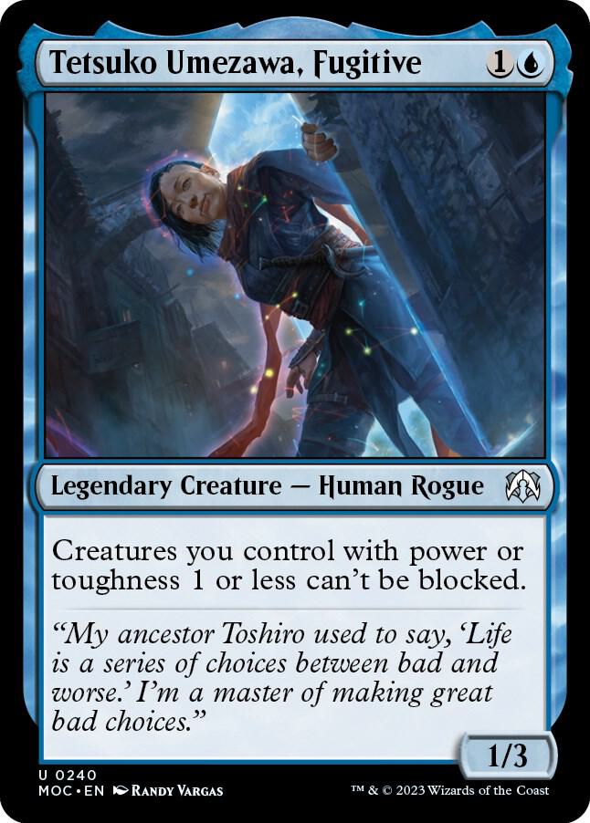 Tetsuko Umezawa, Fugitive 240 card from Commander: March of the Machine