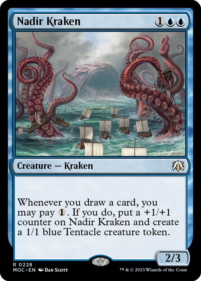Nadir Kraken 228 card from Commander: March of the Machine