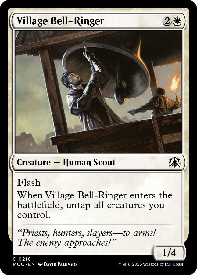 Village Bell-Ringer 216 card from Commander: March of the Machine