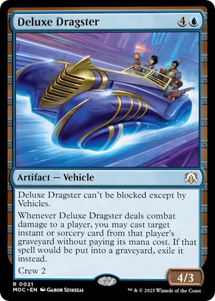 Deluxe Dragster 21 card from Commander: March of the Machine