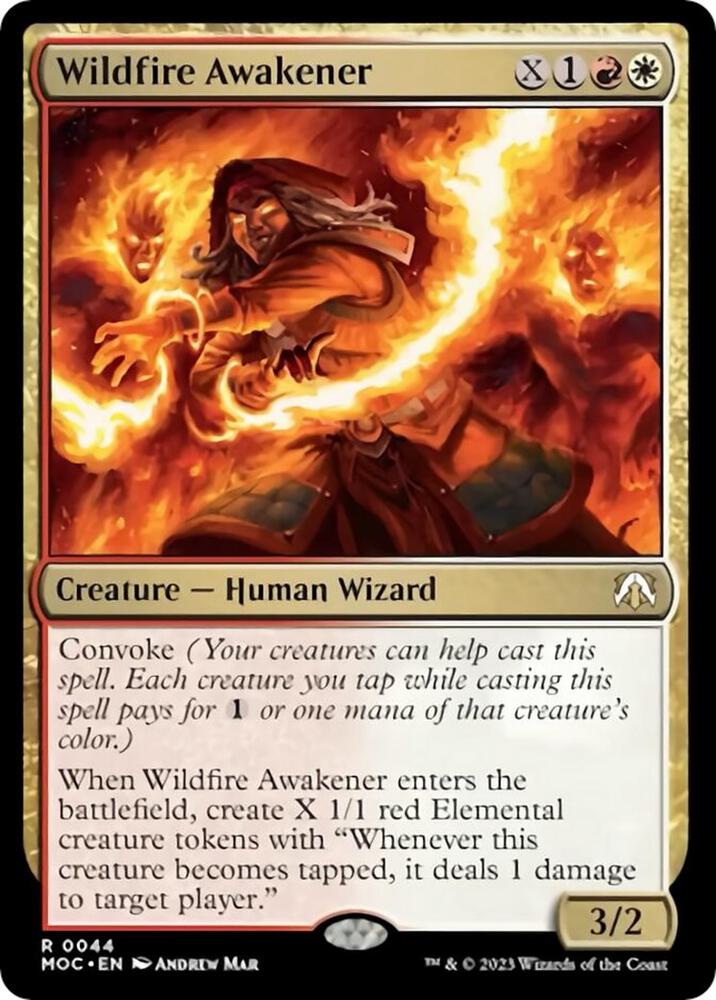 Wildfire Awakener 44 card from Commander: March of the Machine