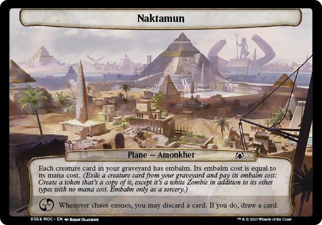 Naktamun 58 card from Planechase: March of the Machine