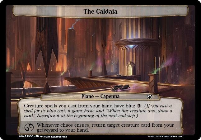 The Caldaia 47 card from Planechase: March of the Machine