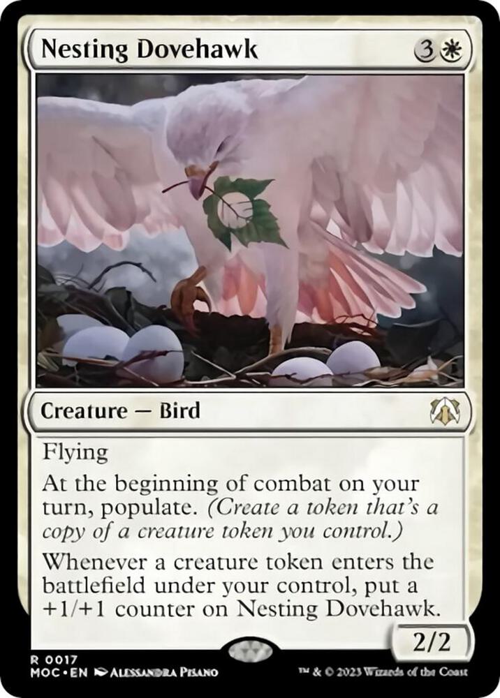 Nesting Dovehawk 17 card from Commander: March of the Machine