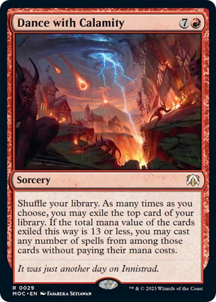 Dance with Calamity 29 card from Commander: March of the Machine