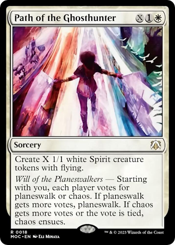Path of the Ghosthunter 18 card from Commander: March of the Machine