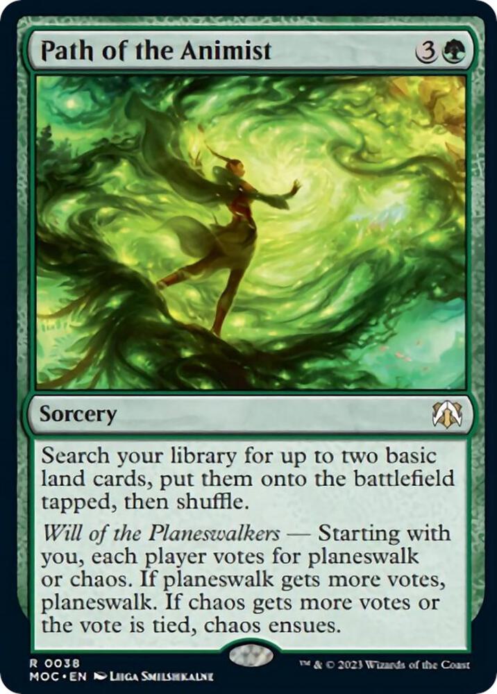 Path of the Animist 38 card from Commander: March of the Machine
