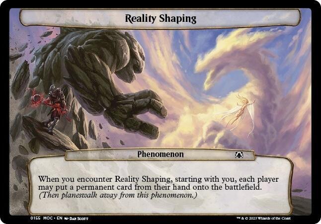 Reality Shaping 155 card from Planechase: March of the Machine