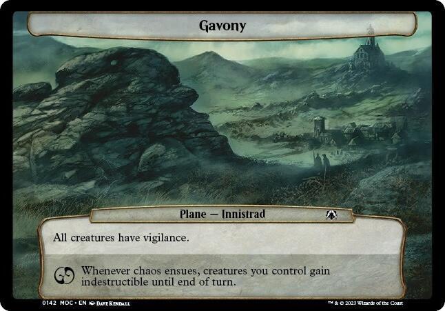 Gavony 142 card from Planechase: March of the Machine