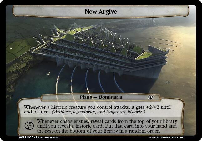 New Argive 59 card from Planechase: March of the Machine