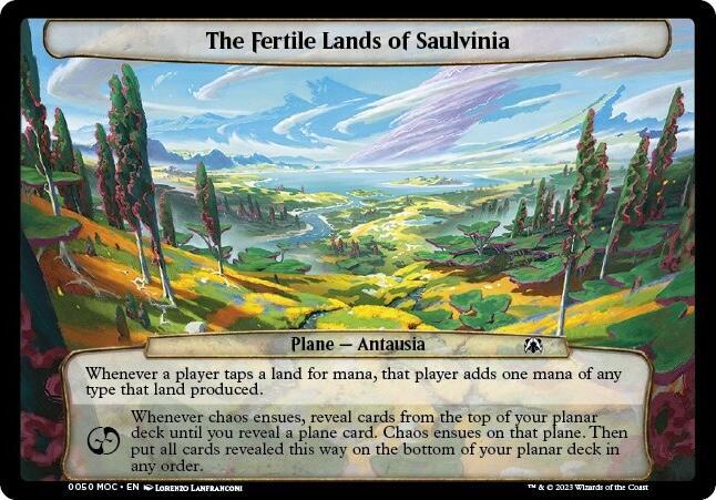 The Fertile Lands of Saulvinia 50 card from Planechase: March of the Machine