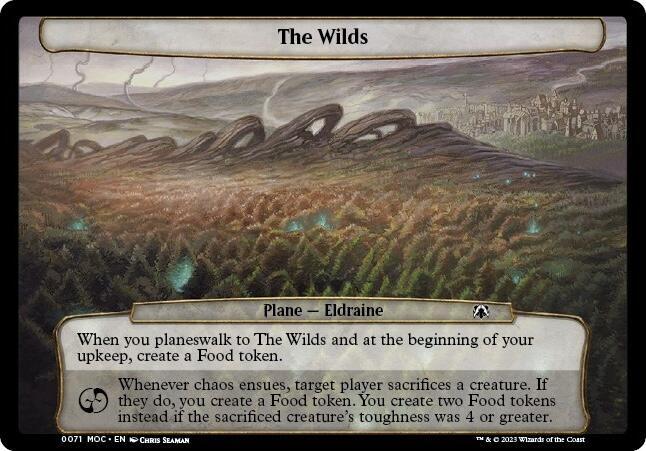 The Wilds 71 card from Planechase: March of the Machine