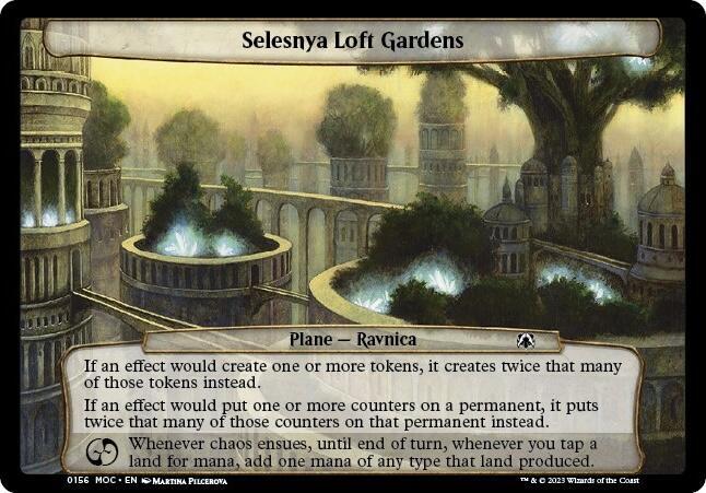 Selesnya Loft Gardens 156 card from Planechase: March of the Machine