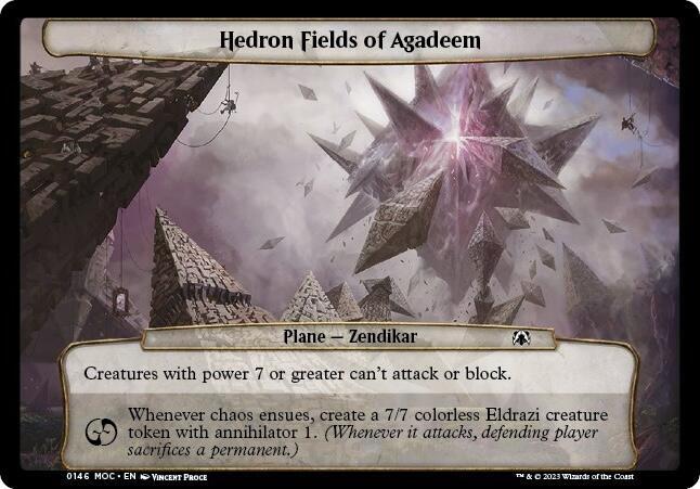 Hedron Fields of Agadeem 146 card from Planechase: March of the Machine