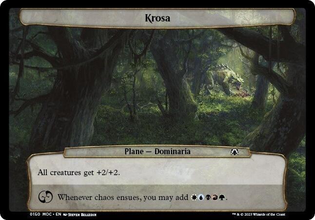 Krosa 150 card from Planechase: March of the Machine