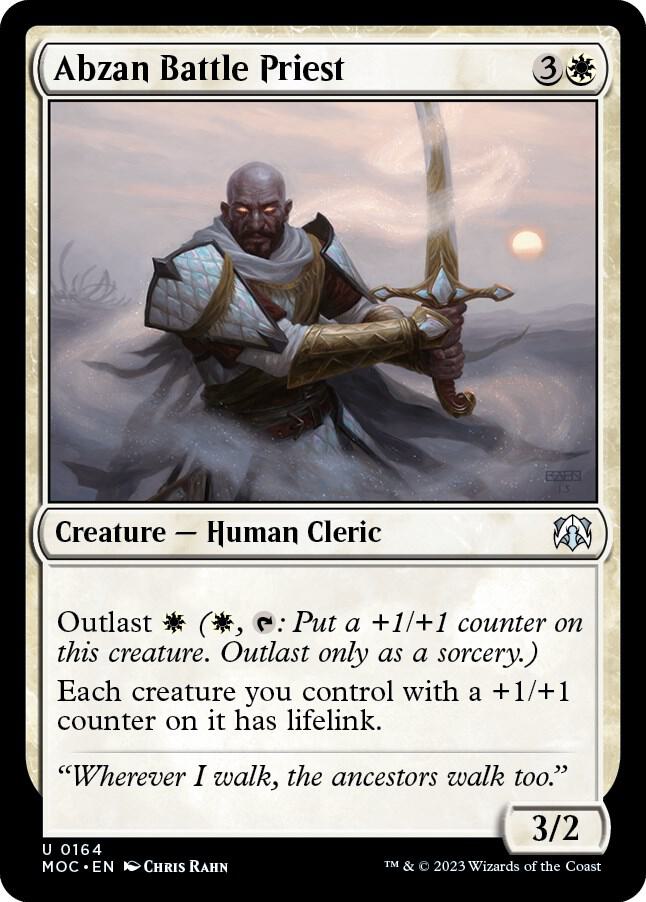 Abzan Battle Priest 164 card from Commander: March of the Machine
