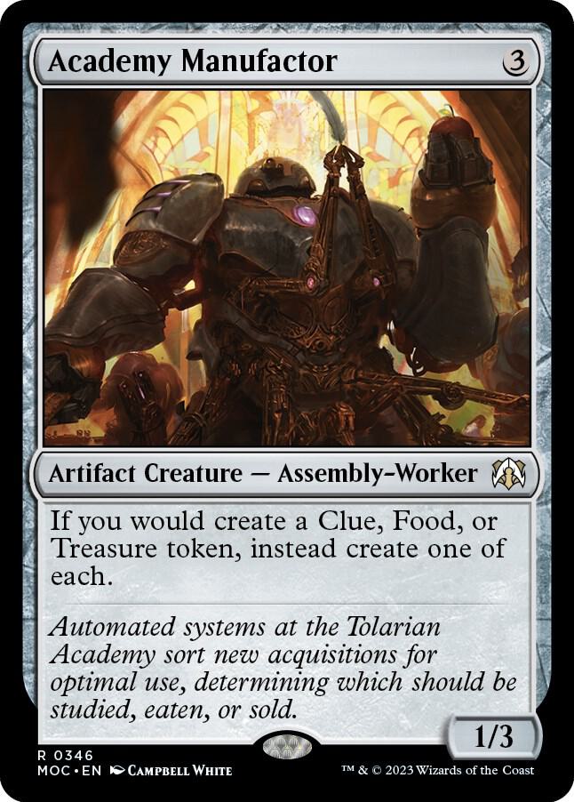 Academy Manufactor 346 card from Commander: March of the Machine