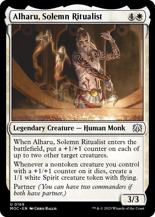 Alharu, Solemn Ritualist 168 card from Commander: March of the Machine