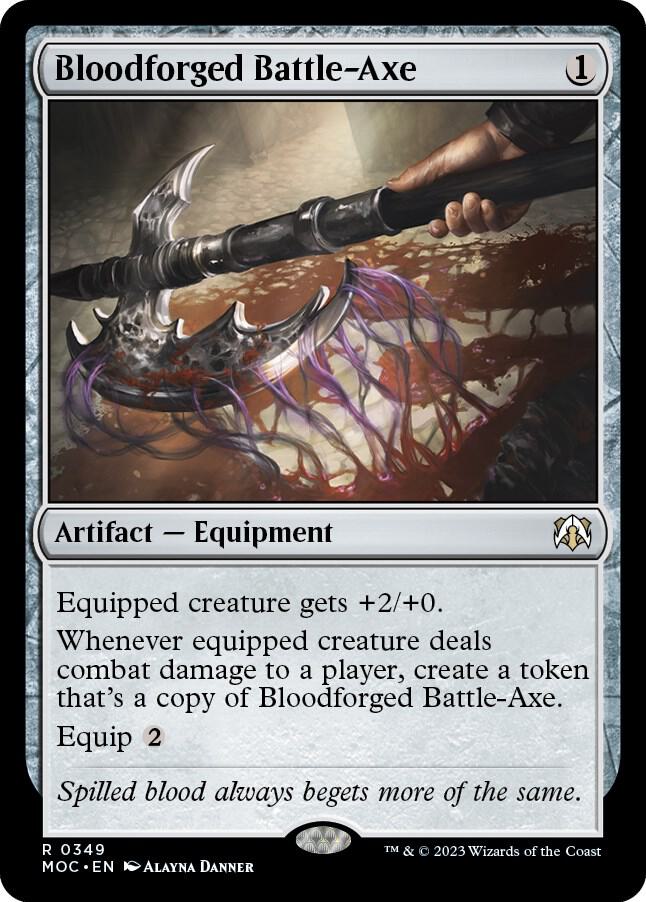 Bloodforged Battle-Axe 349 card from Commander: March of the Machine