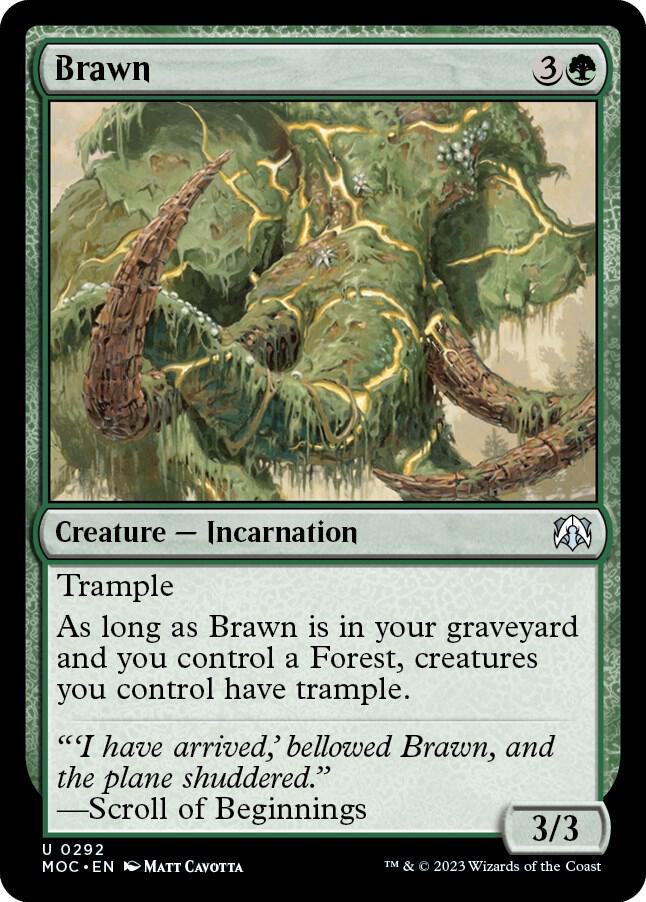 Brawn 292 card from Commander: March of the Machine