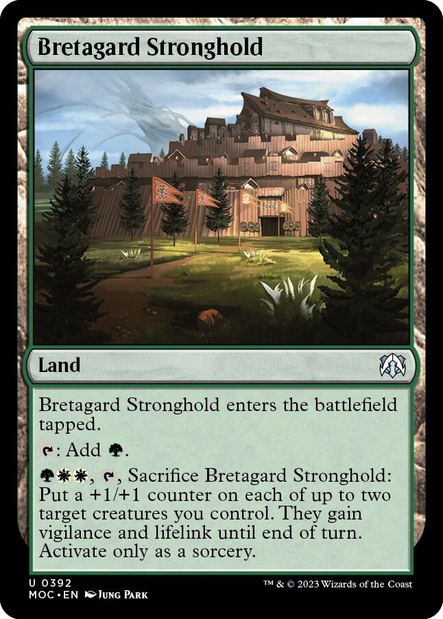Bretagard Stronghold 392 card from Commander: March of the Machine