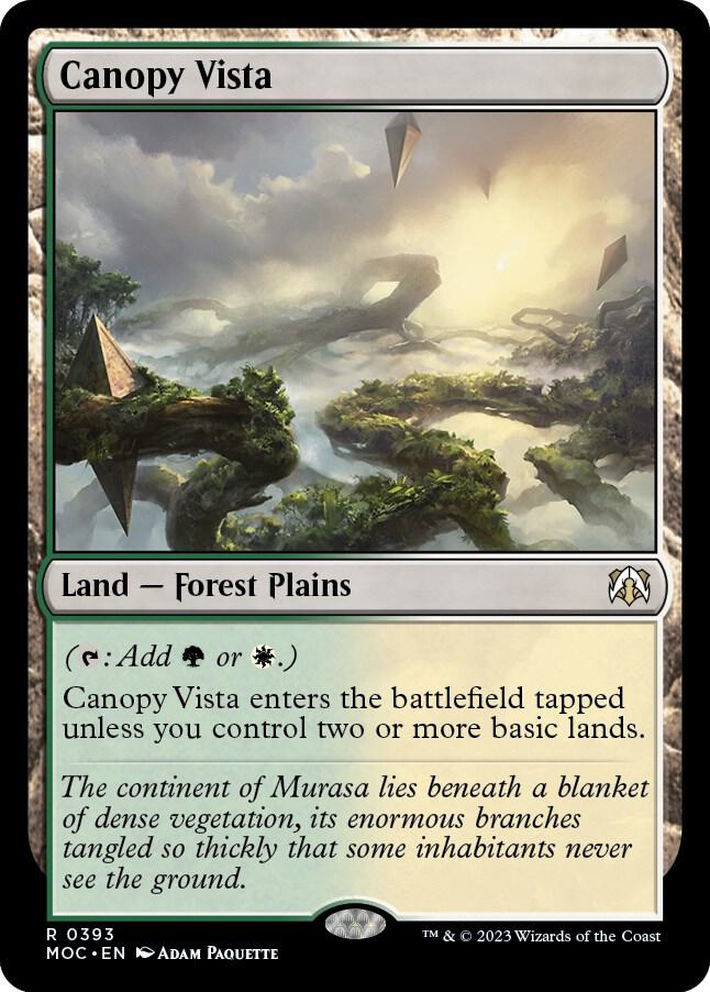 Canopy Vista 393 card from Commander: March of the Machine