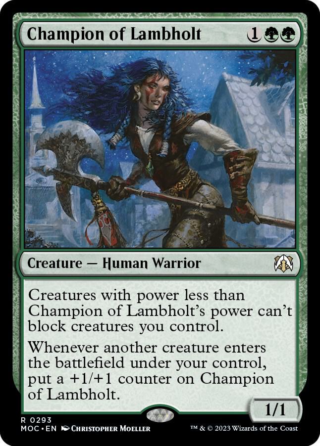 Champion of Lambholt 293 card from Commander: March of the Machine