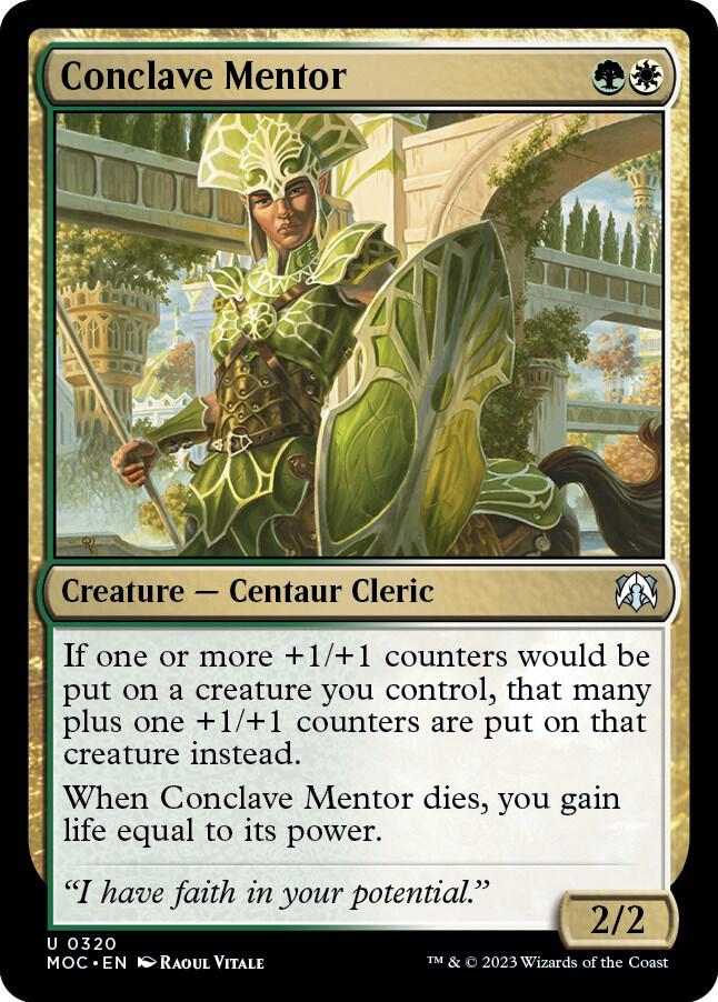 Conclave Mentor 320 card from Commander: March of the Machine