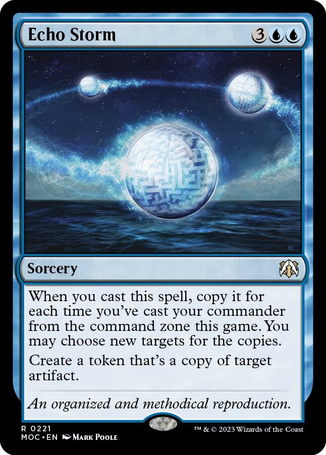 Echo Storm 221 card from Commander: March of the Machine