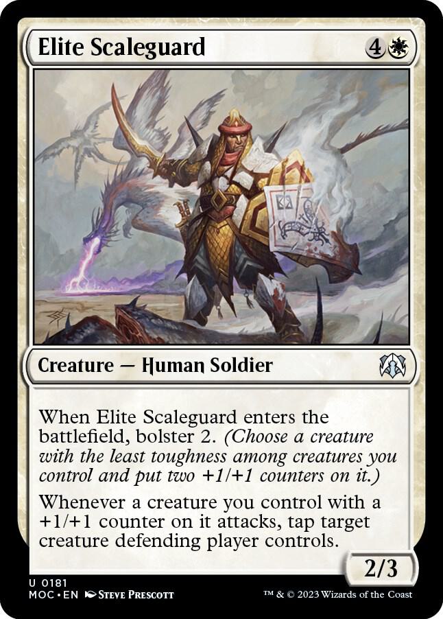 Elite Scaleguard 181 card from Commander: March of the Machine