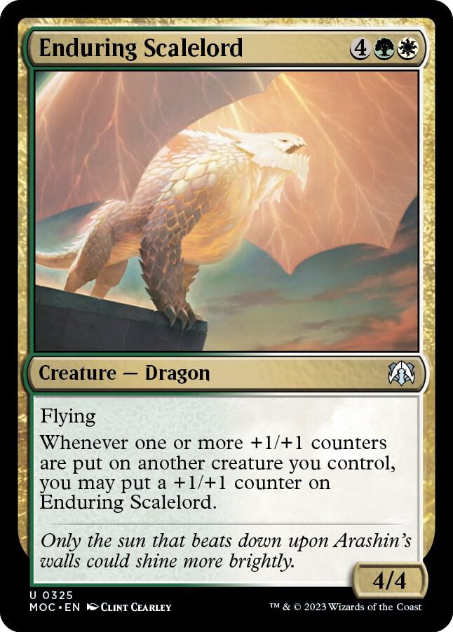 Enduring Scalelord 325 card from Commander: March of the Machine