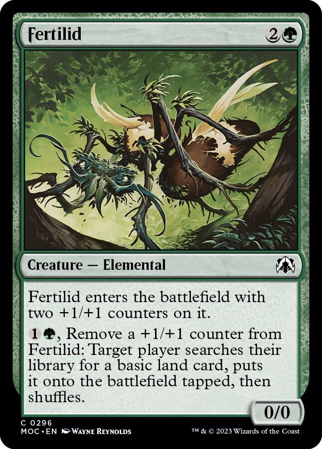 Fertilid 296 card from Commander: March of the Machine