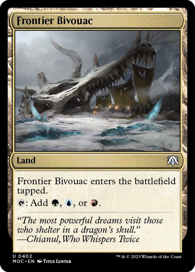 Frontier Bivouac 402 card from Commander: March of the Machine